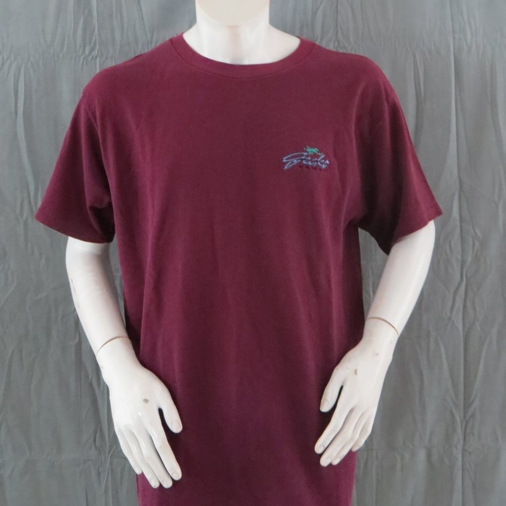 Vintage Graphic T-shirt - Gecko Hawaii Surfing Stitched Graphic - Men's XL